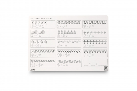 Planșă Reutilizabilă de Colorat – Scăderi – 48 × 33,5 cm – Matematică Prin Joacă și Culoare! [1]