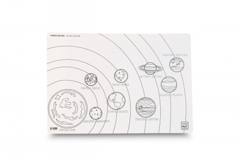 Planșă Reutilizabilă de Colorat – Sistemul Solar – 48 × 33,5 cm – Universul În Culori! [1]