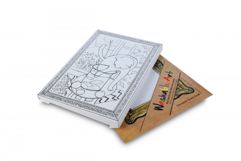 Planșă Reutilizabilă de Colorat – Washable Art – Henri Matisse: „Pisica cu Pește Roșu” – 25 × 35 cm [3]