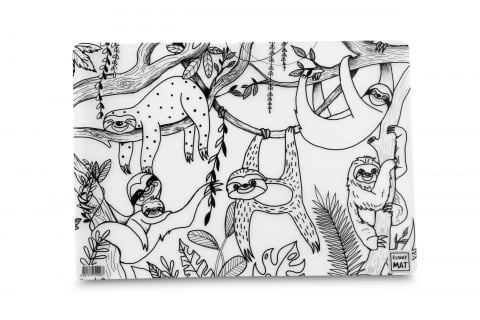 Produse art & craft-Lucru manual - Plansa reutilizabila Funny Mat pentru colorat  model Lenesi, 48x33.5 cm