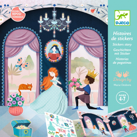 Produse art & craft-Lucru manual - Planșe cu Abțibilduri Repoziționabile Djeco 