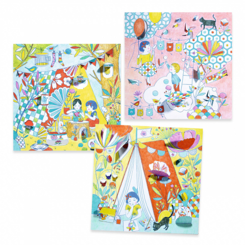 Planse de colorat cu surprize Jocurile Ninei, Djeco [4]