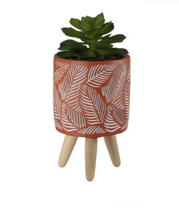 Decoratiuni - Planta decorativa artificiala in ghiveci ceramic