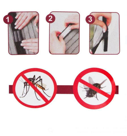 Plasa anti insecte magnetica pentru usa, 1x2.2 m [1]