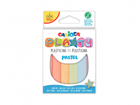Plastilina - Plastilină Carioca Plasty Pastel - Creații Colorate și Durabile!