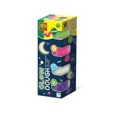 Plastilina - Plastilina colorata vegana Glow Feel Good ,fara gluten,set 4 culori x 90gr