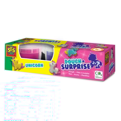 Produse art & craft-Lucru manual - Set modelaj 2 culori Plastilina si 2 Unicorni surpriza