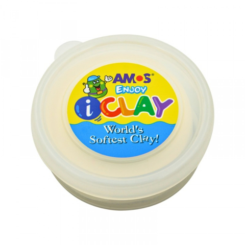 Plastilina - Plastilina iClay Enjoy,alb,18 grame