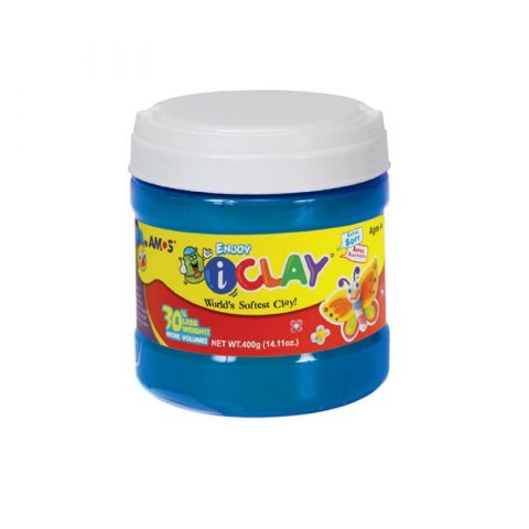 Produse art & craft-Lucru manual - Plastilina iClay Enjoy-albastru,400 grame