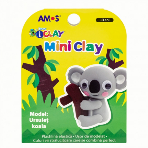 Plastilina - Plastilina iClay MiniClay ursulet koala,30 grame