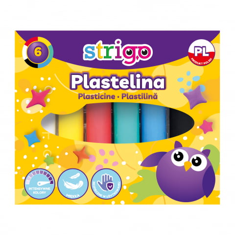 Produse art & craft-Lucru manual - Plastilină Strigo – Set 6 culori vibrante