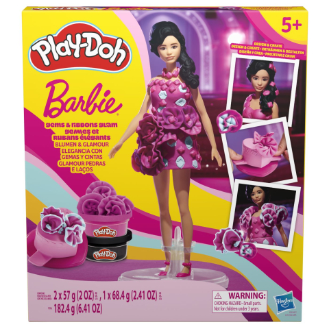 Jocuri de Rol - PLAY DOH BARBIE SET CREATII VESTIMENTARE PIETRE PRETIOASE SI PANGLICI