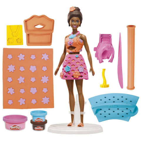 PLAY DOH BARBIE SET CREATII VESTIMENTARE ZI DE PLAJA COCHETA [3]