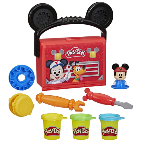 PLAY DOH DISNEY JR CLUBUL LUI MICKEY MOUSE SET LA GARAJ [1]