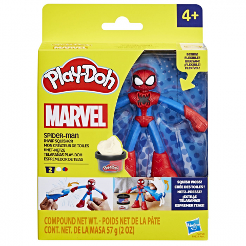 Figurine cu eroi si personaje - PLAY-DOH MARVEL FIGURINA FLEXIBILA CU ACCESORII SPIDER MAN 10CM