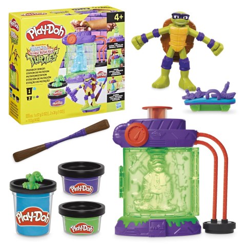 PLAY DOH POVESTIRI CU TESTOASE NINJA ADOLESCENTE MUTANTE SET PLASTELINA STATIE DE MUTATII [7]