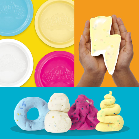 PLAY DOH SET 4 CUTII PLASTILINA CONFETI [4]