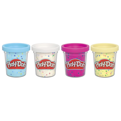PLAY DOH SET 4 CUTII PLASTILINA CONFETI [1]