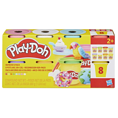 Jocuri si articole copii - PLAY DOH SET 8 CUTII DE PLASTELINA CURCUBEU