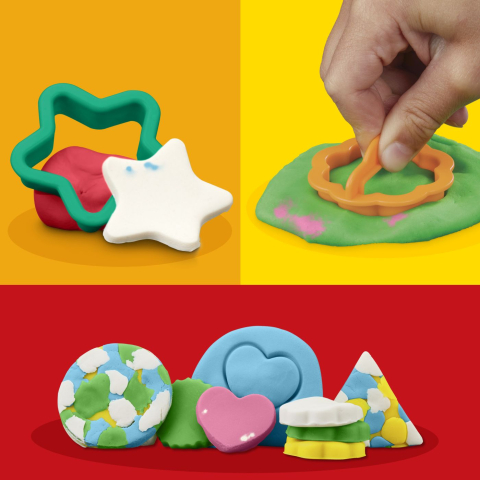 PLAY DOH SET FORME GEOMETRICE [6]