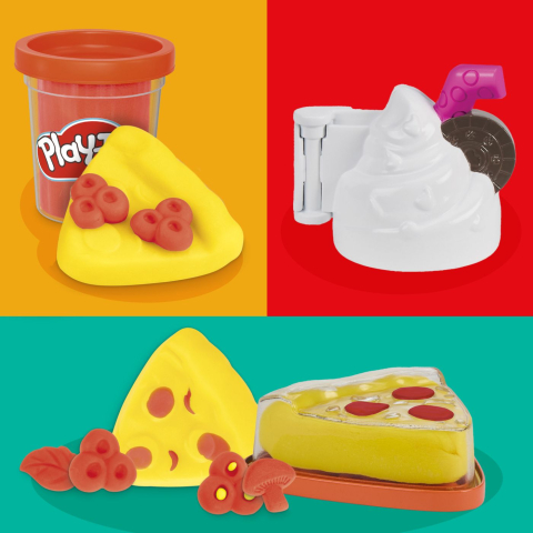 PLAY DOH SET PIZZA SI MILKSHAKE [6]