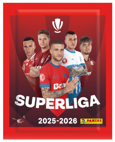 Colecția Panini - Plic Stickere Panini Superliga – 5 stickere/plic