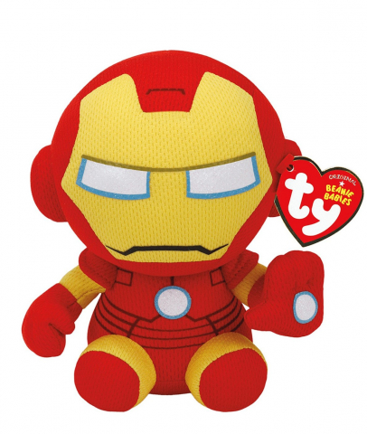 Jocuri si articole copii - Plus Ty 15Cm Beanie Babies Marvel Iron Man