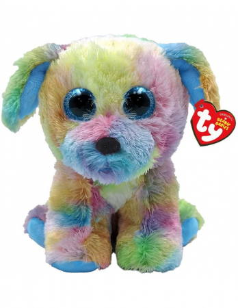 Jocuri si articole copii - Plus TY 15cm Beanie Babies Max Cățeluș Multicolor 
