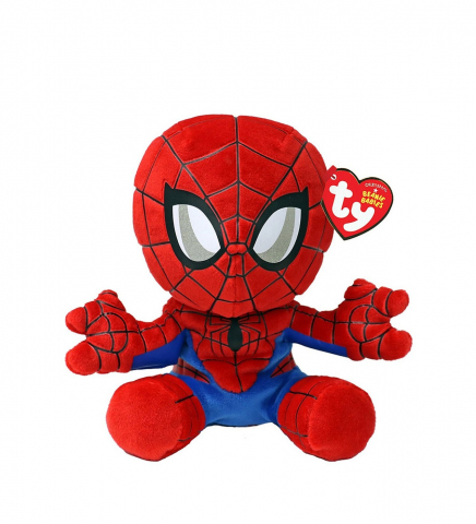Jocuri si articole copii - Plus Ty 15Cm Beanie Babies Soft Marvel Spiderman
