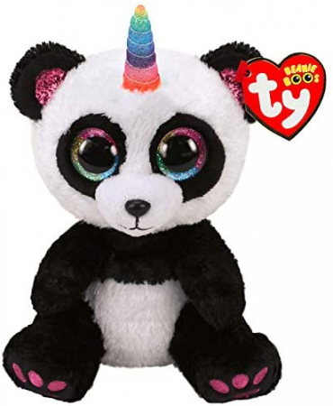 Jucarii de plus - Plus Ty 15cm Boos Paris Ursulețul Panda Unicorn 