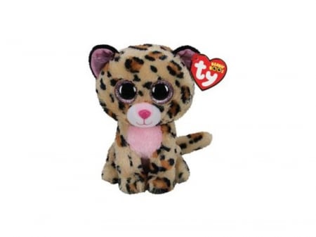 Jucarii de plus - Plus Ty 15cm Leopard Maro Roz 