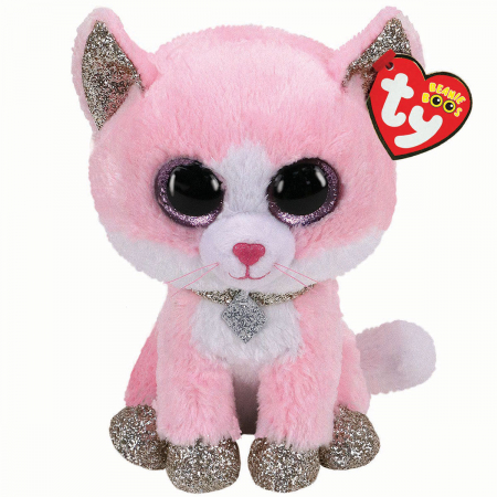 Jucarii de plus - Plus Ty 15cm Pisica Roz 