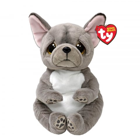 Jocuri si articole copii - PLUS TY 24CM BEANIE BELLIES CATELUS GRI WILFRED