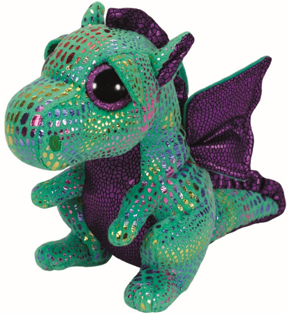 Jocuri si articole copii - Plus Ty 24cm Boos Cinder Dragon Verde 
