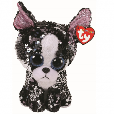 Jocuri si articole copii - Plus Ty 24cm Boos Terrier cu Paiete 