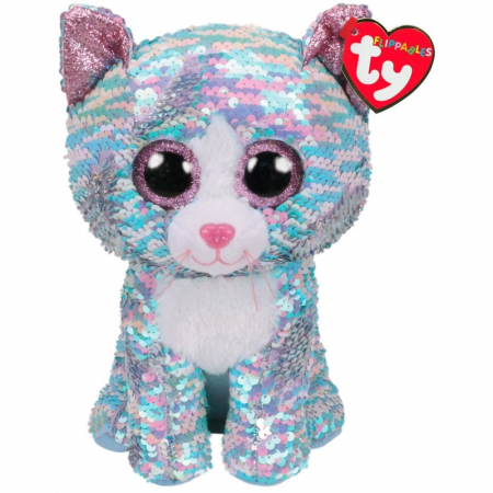 Jocuri si articole copii - Plus Ty 42cm Boos Pisicuța Whimsky cu Paiete 