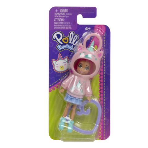 POLLY POCKET PAPUSA CU CLIPS SI HANORAC CU GLUGA [6]
