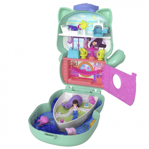 POLLY POCKET SET GENTUTA ANIMALUT PISICUTA MARINAR CU ACCESORII [11]