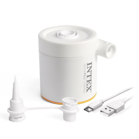 Sport & Activitati in aer liber - Pompa electrica portabila cu cablu usb pentru produse gonflabile,umflare si dezumflare rapida, 5V