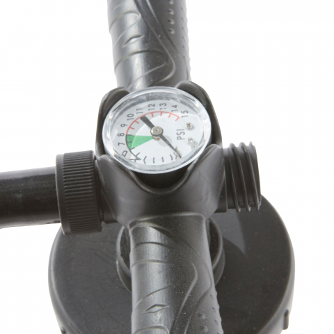 Pompa manual aer cu manometru,H 40 cm, negru [2]