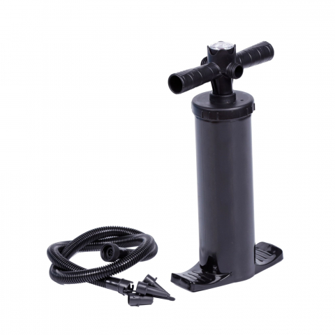 Corturi, saltele si hamace - Pompa manual aer cu manometru,H 40 cm, negru