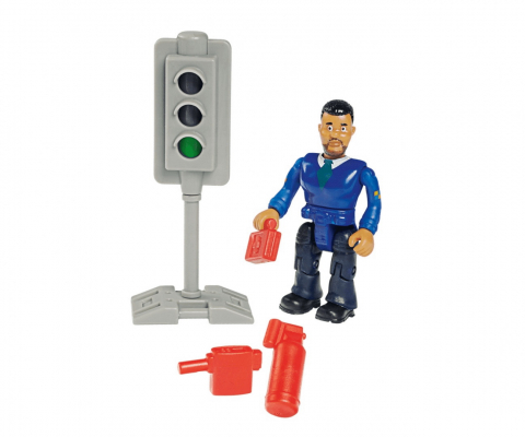POMPIERUL SAM MASINA DE POLITIE CU FIGURINA MALCOM [4]