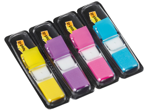 Papetarie & Birotica - Post-it-page marker 140 file neon 12 x 43 mm, 4culori/set