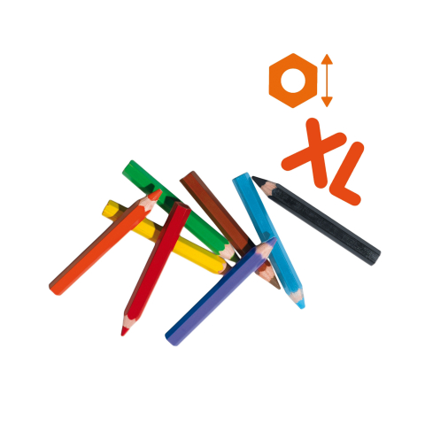 Primele mele creioane colorate XL, 8 bucati/set, 1-4 ani [2]