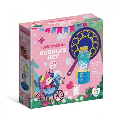 Jucării exterior pentru copii - Set baloane de săpun Prințese – 450 ml