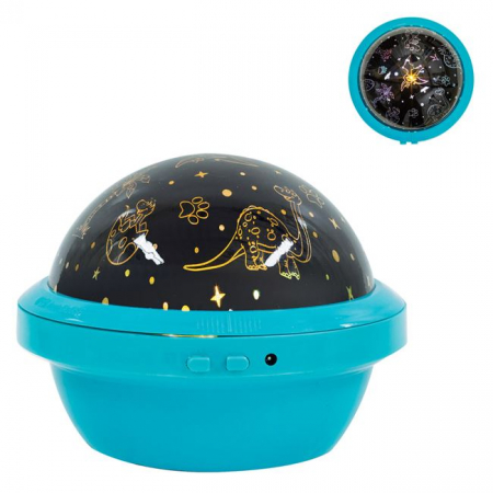 Decoratiuni - Proiector led Dinozauri cu 3 moduri de lumini,plastic,13x10.5 cm