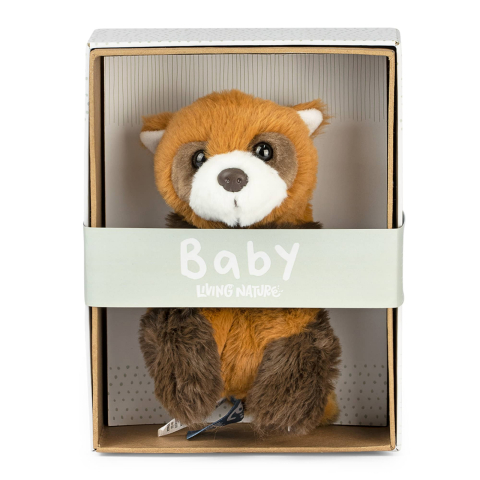 Pui de Panda Roșu Bebeluș de pluș 17 cm în cutie – Living Nature [1]