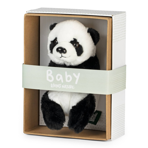 Pui de Panda de pluș 17 cm în cutie – Living Nature [1]