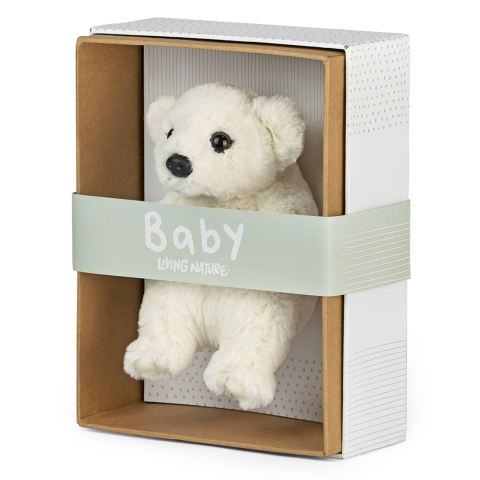 Pui de Urs Polar Bebeluș de pluș 17 cm în cutie – Living Nature [1]