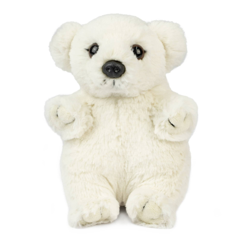 Jucarii - Pui de Urs Polar Bebeluș de pluș 17 cm în cutie – Living Nature
